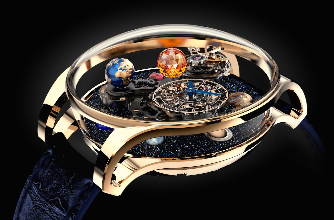 Planets Rotating Wrist Watch