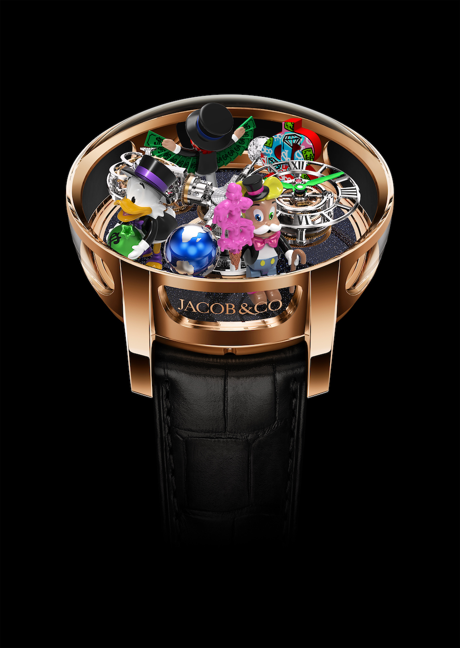 Jacob & Co. Astronomia Tourbillon Alec Monopoly watch. 