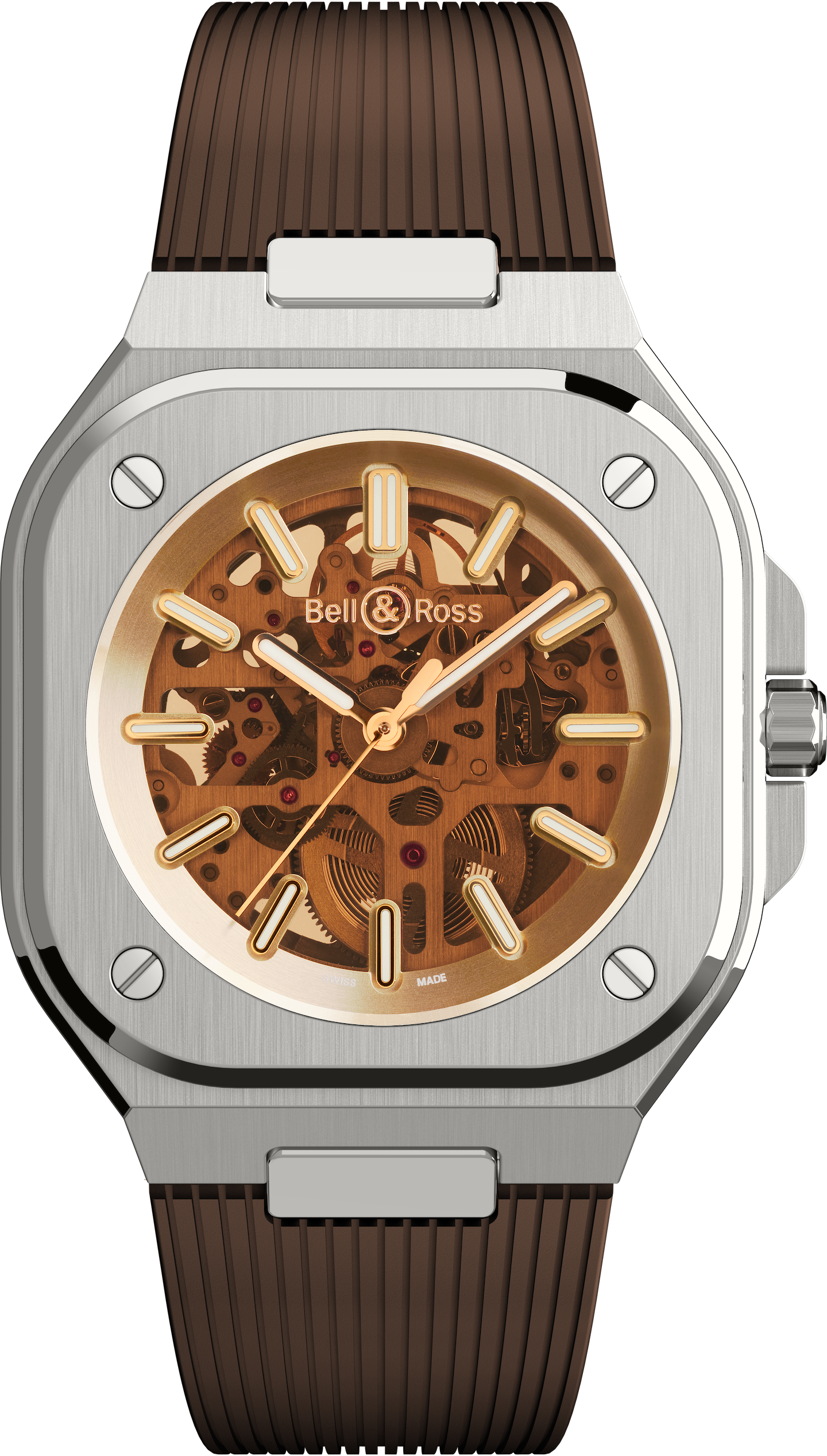 Bell & Ross BR 05 Skeleton Golden Watch