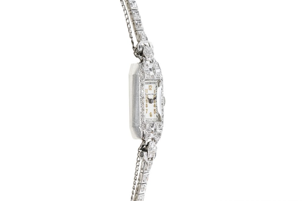 The diamond cocktail ring by Blancpain (with movement stamped Blancpain and Rayville Watch Co.) should fetch more than $100,000.
