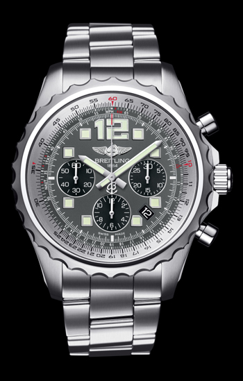 Breitling Chronospace Automatic has a Breitling 23 caliber, a minimum power reserve of 42 hours, and a diameter of 46 mm. It retails for $6,700.