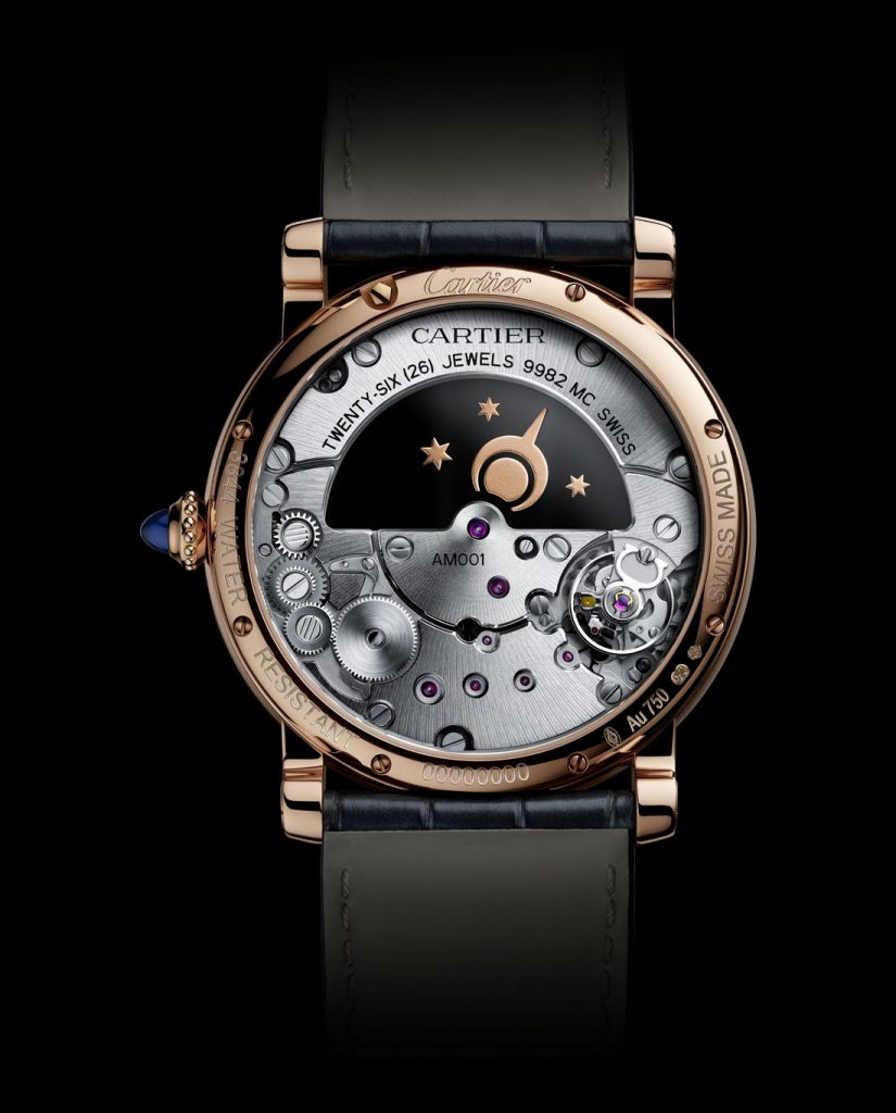 SIHH 2018: The Rotonde de CArtier Mysterious Day and Night is powered by the Caliber 9982 MC movement 
