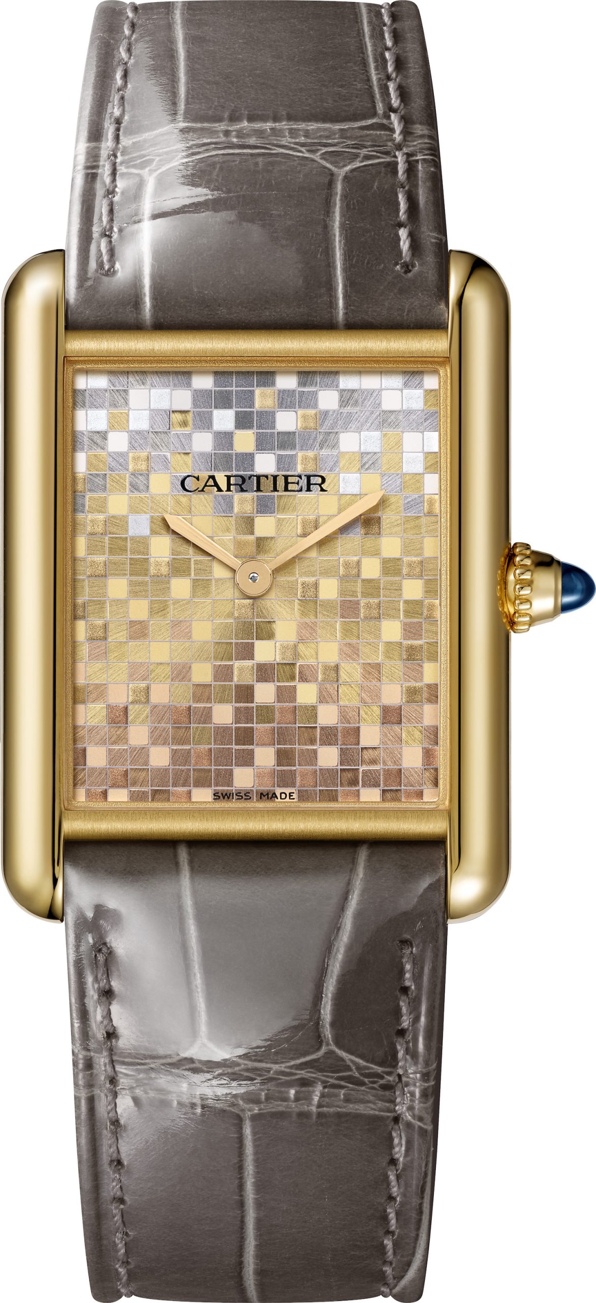 Cartier Tank Louis Yellow Gold Brown Strap Watches Review