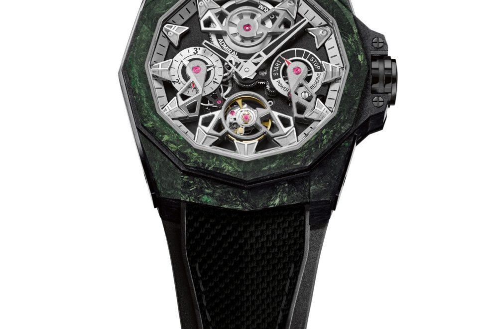 Corum Admiral 45 Openworked Carbon and Green watch.