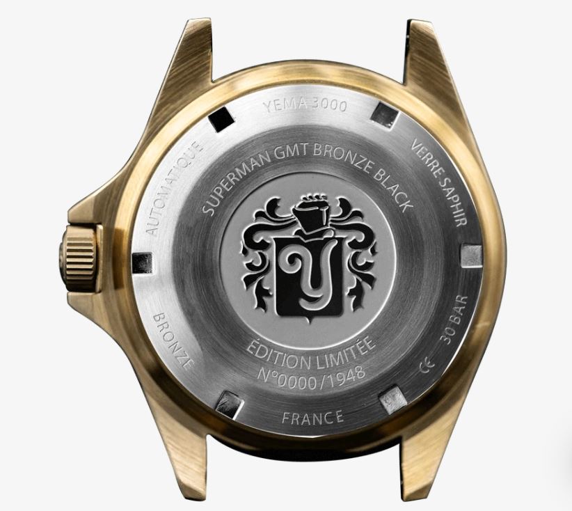 Yema Superman GMT Bronze watch 