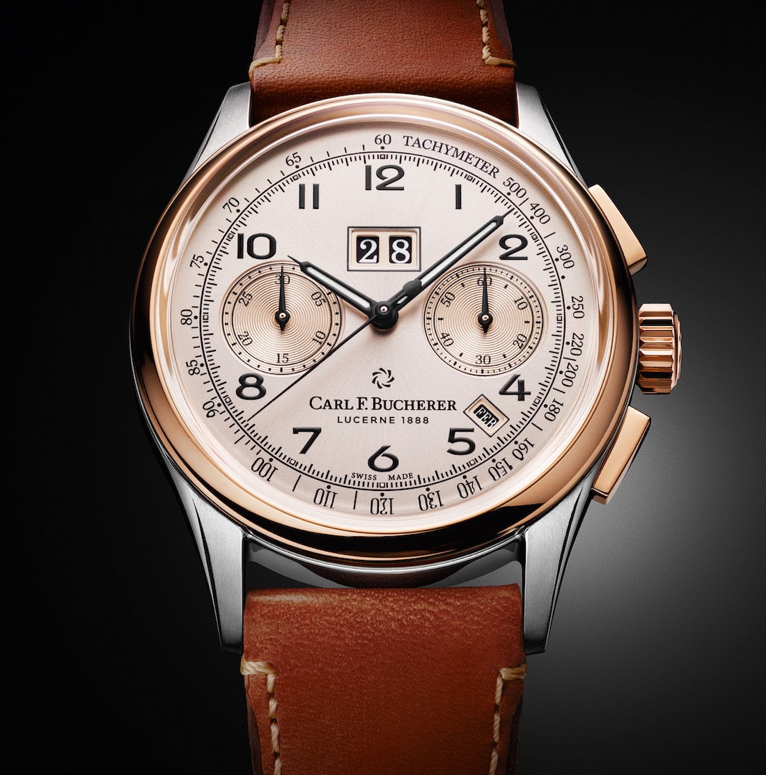 Carl F. Bucherer Heritage Bi-Compax Annual Calendar Chronograph