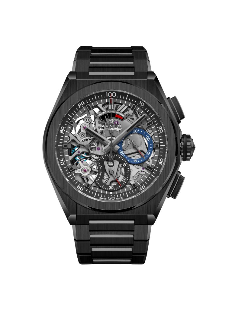 Zenith Defy Black Ceramic with black ceramic bracelet.
