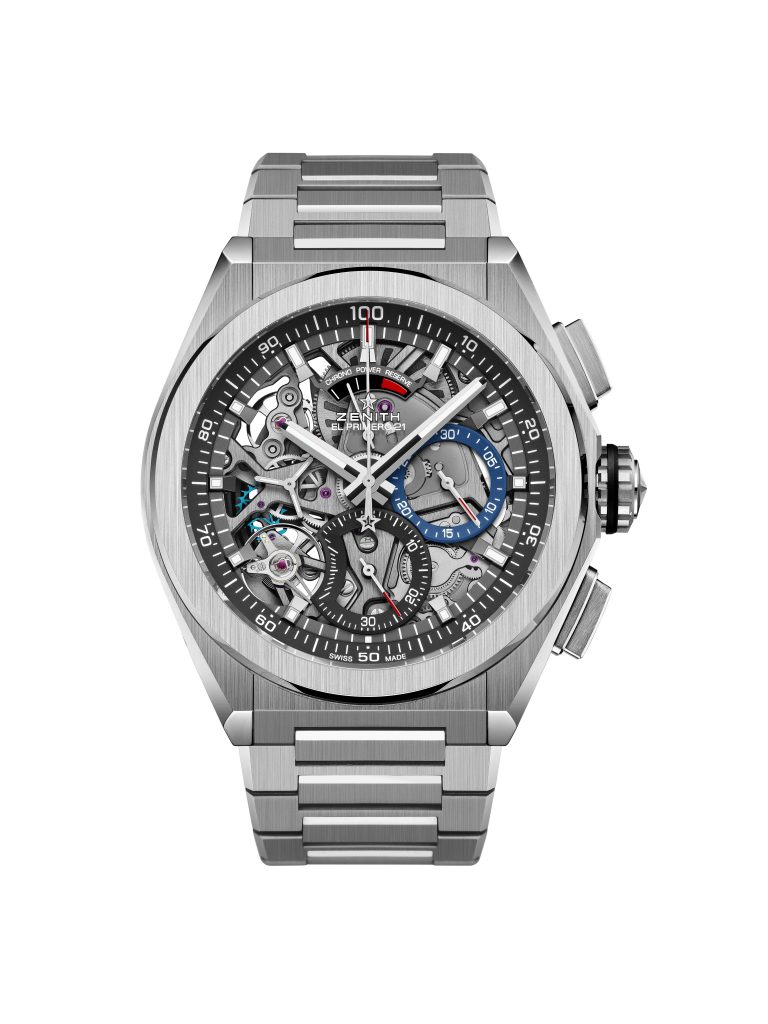 Zenith Defy El Primero 21in brushed titanium.