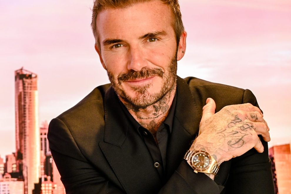 TUDOR Meatpacking Boutique Event David Beckham at the Tudor New York store opening.