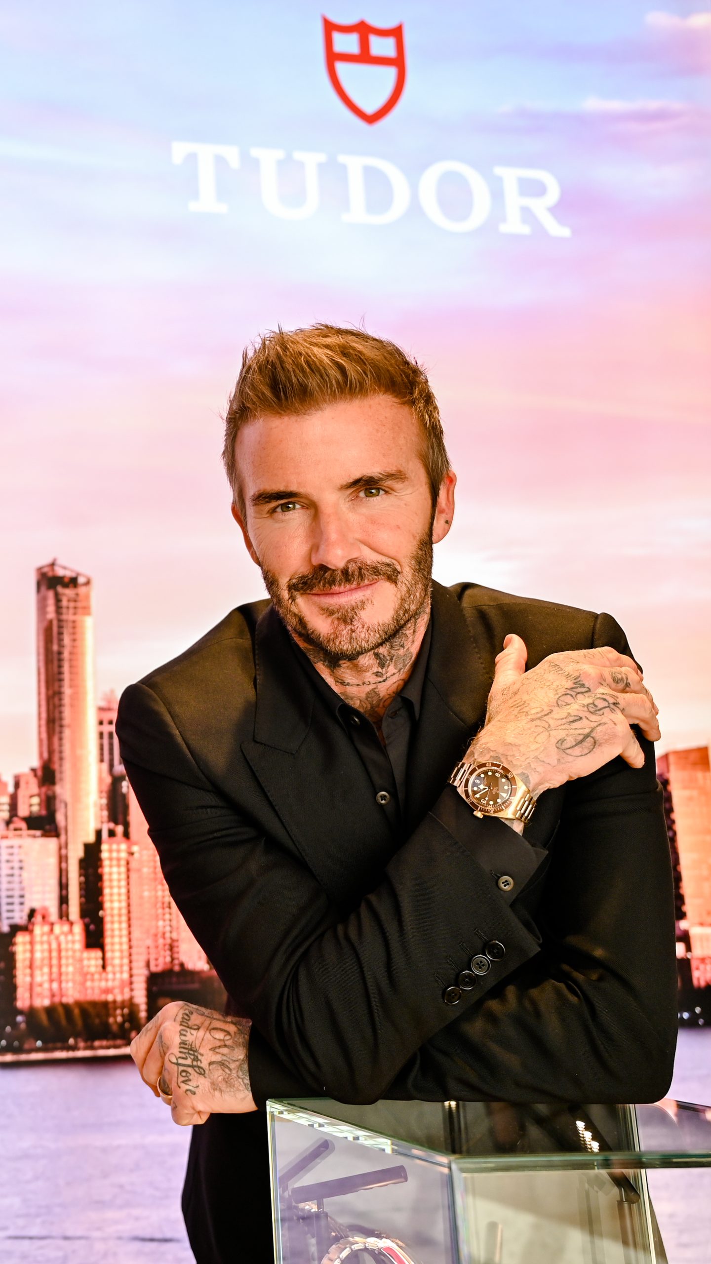 David Beckham at the Tudor New York store opening. 