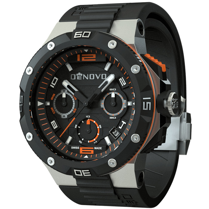 The DeNovo Quantum chronograph.