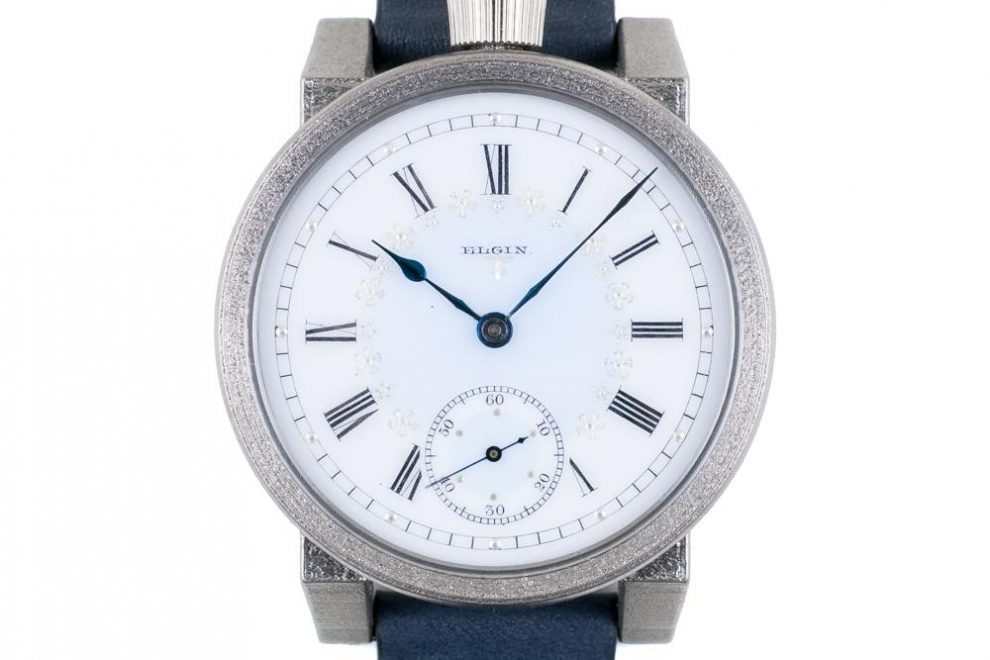 The "Chicago" watch with restored Elgin movement, by Vortic Watches.