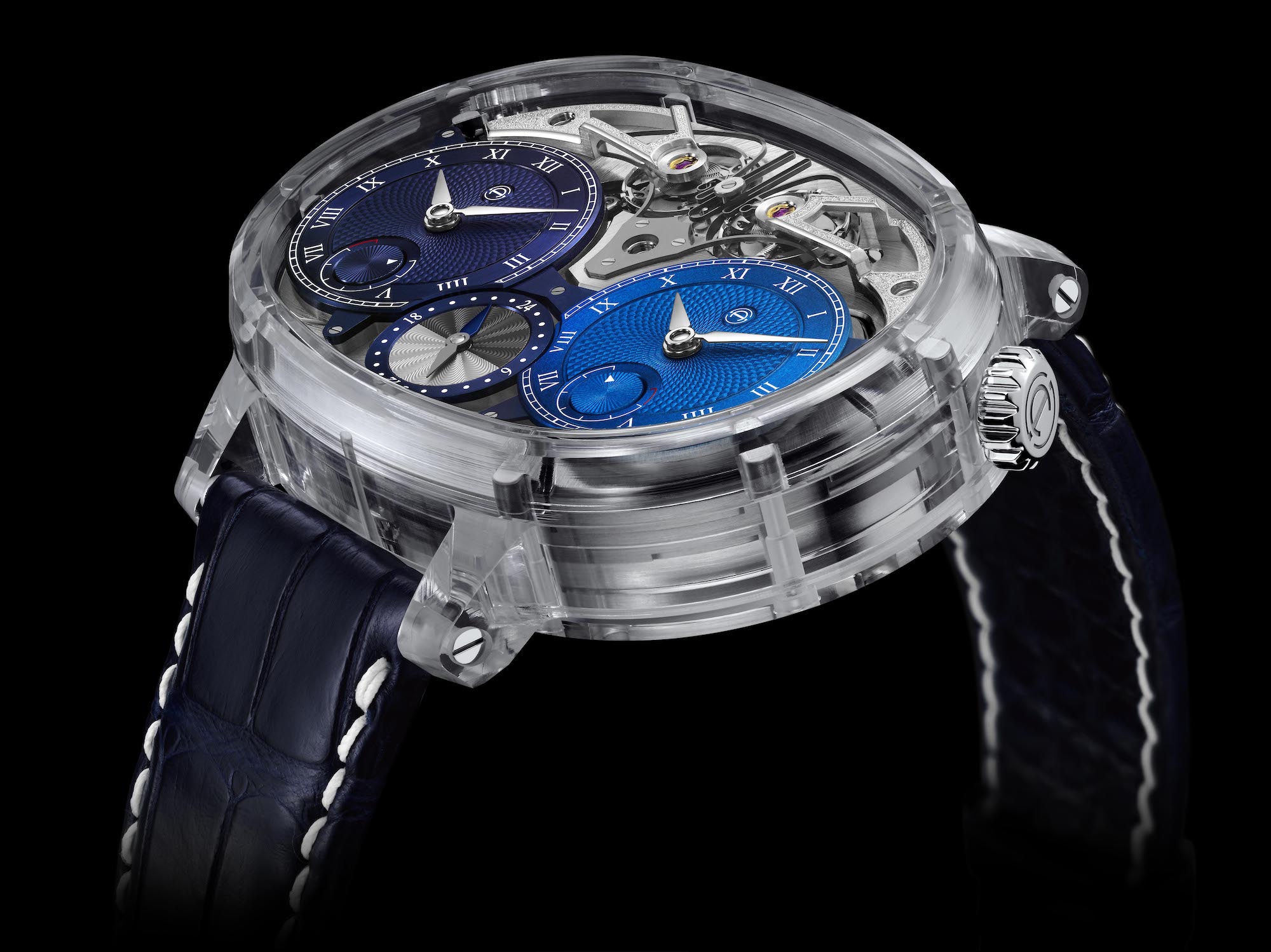 Armin Strom Masterpieces Dual Time Resonance Sapphire Watch, SIHH 2019