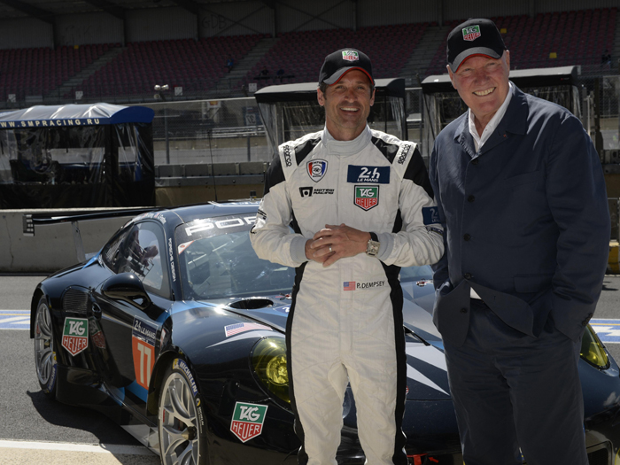 Patrick Dempsey and Jean Claude BIver of LVMH Watch Jewelry