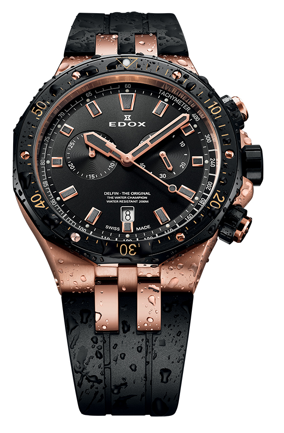 Edox Delfin, the Original Water Champion, in new updated diver version.