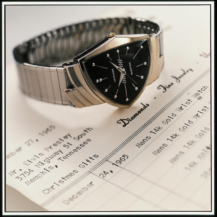 Elvis Presley's original Ventura watch with certificate of authenticiity