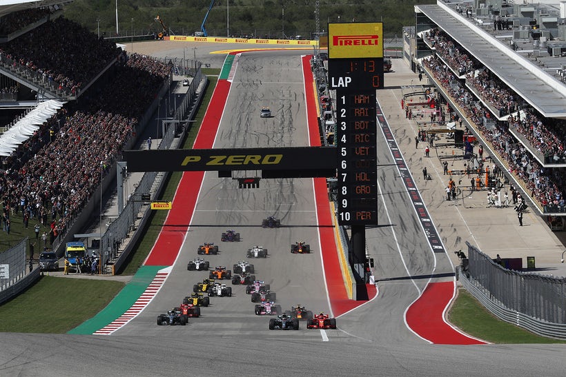 Formula 1 racing at COTA with Rolex