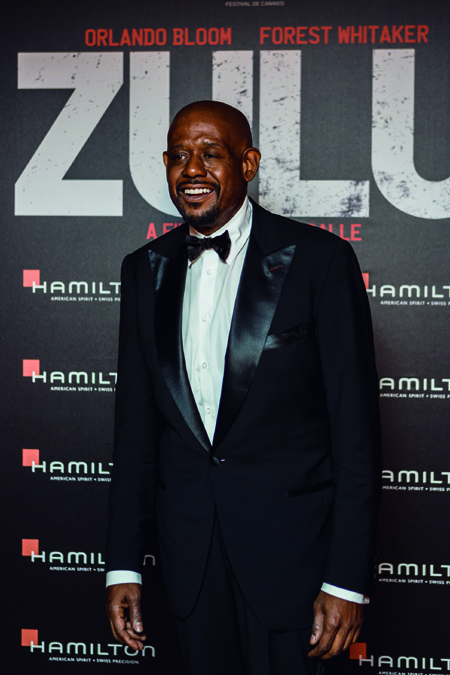 Forest Whitaker wears a Hamilton in the new movie, Zulu, which was shown at the end of the Cannes Film Festival.