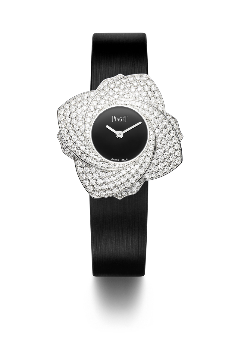 A technically sophisticated watch, the Piaget Limelight Blooming rose starts with four petals and unfurls to eight. 