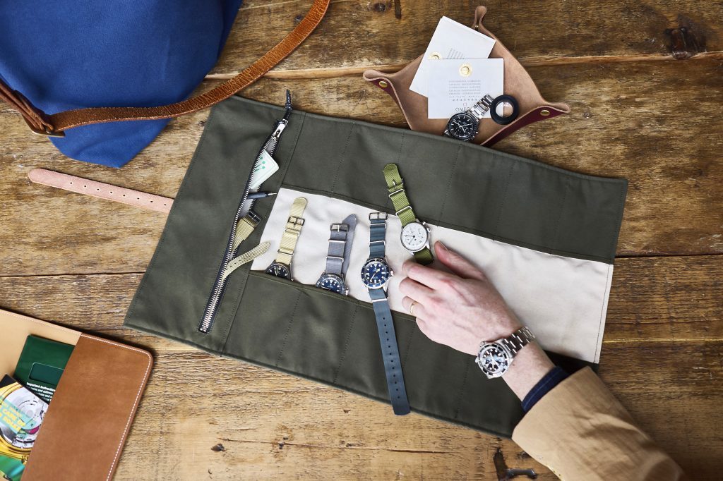 Grahame Fowler and Analog Shift produce the GAS line of watch rolls, totes and more. Photo: Courtesy of Atom Moore, Analog/Shift
