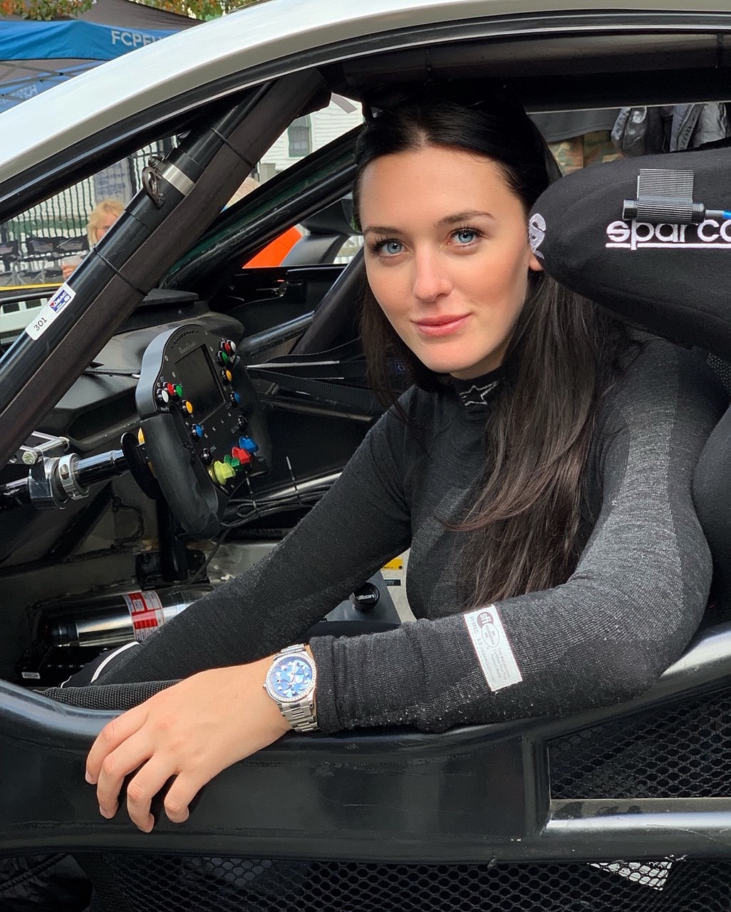 Racecar driver Hanna Zellers 