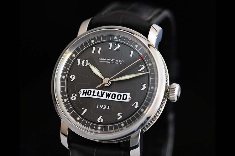 Hollywood+6_preview The Hollywood Watch by RGM for Hollywood 1923 features a piece of metal from the original Hollywood sign that was erected on the hillside in 1923.