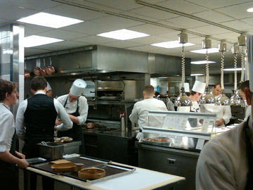 In the kitchen at 11 Madison park