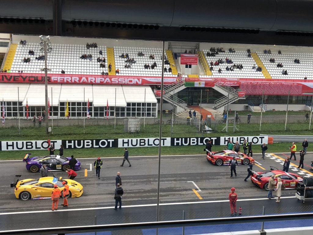 At Finali Mondiali at Monza racetrack with Ferrari and Hublot 