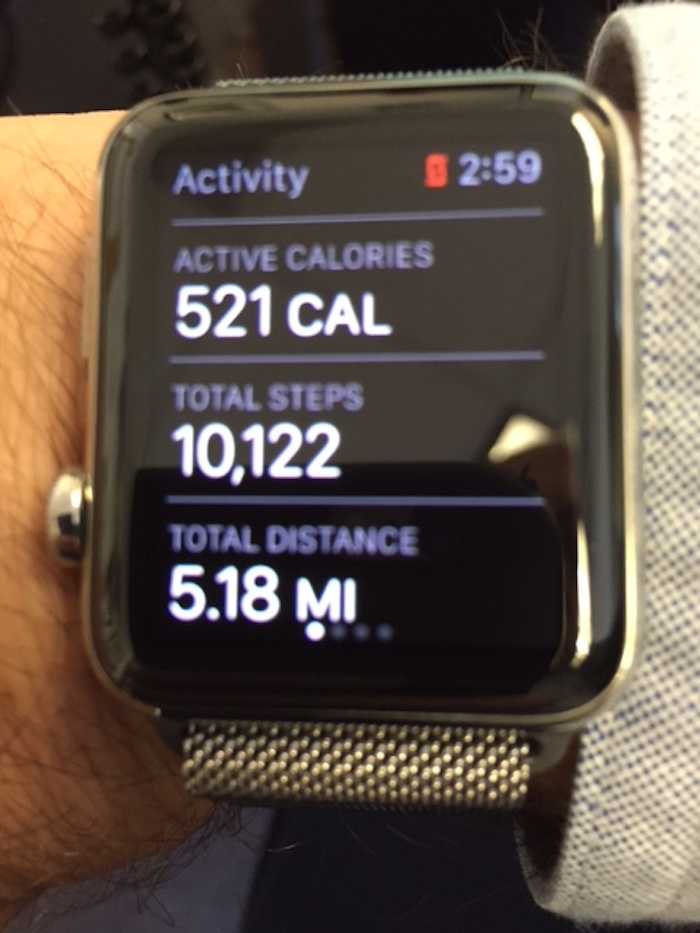 Activity tracking on the Apple iPhone (photo C: Norman Miller)