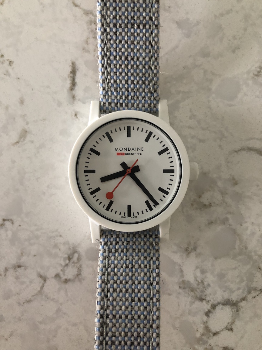 Mondaine sustainable Essence watch 