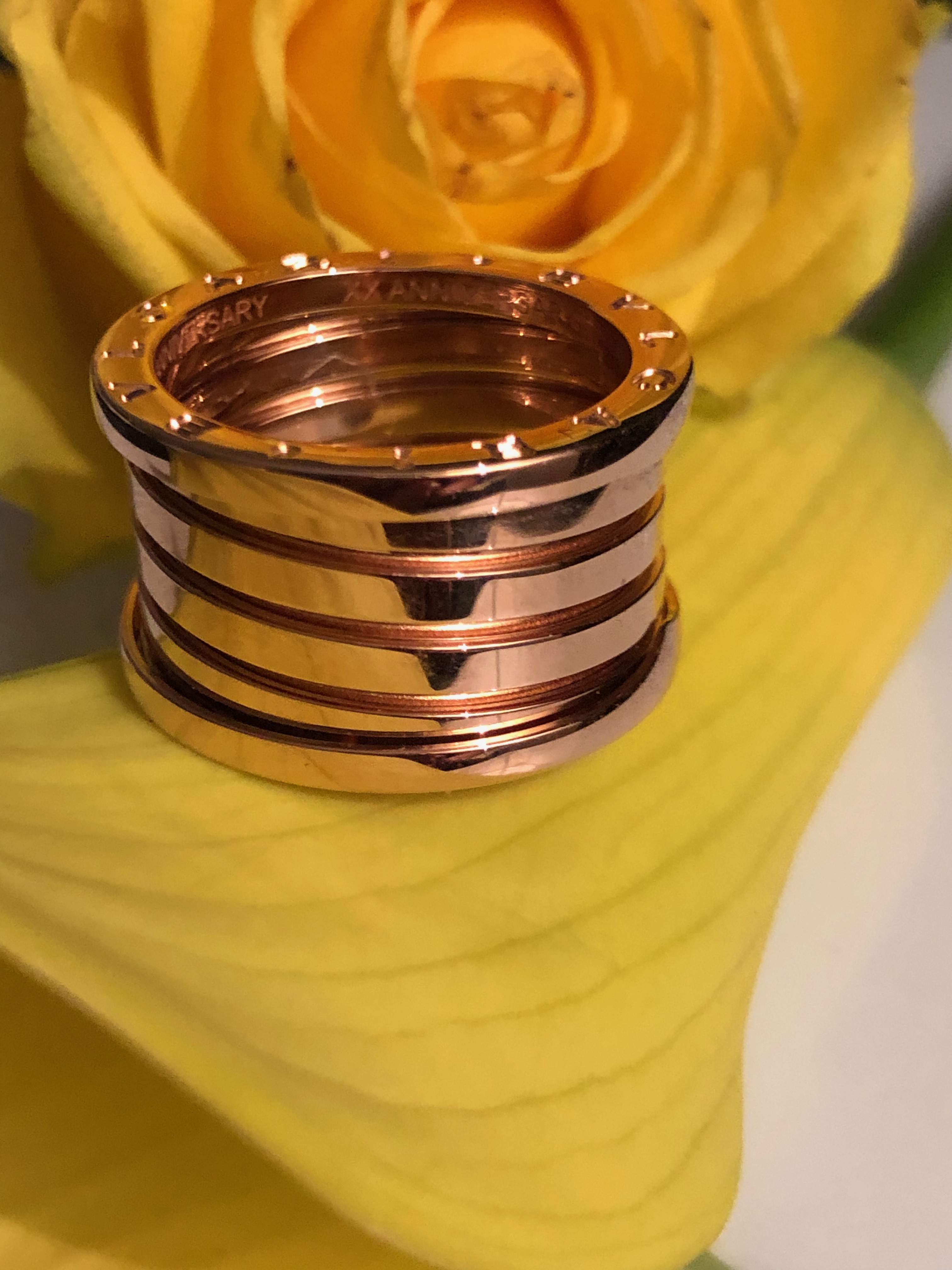 Bulgari B.zero1 XX Anniversary ring