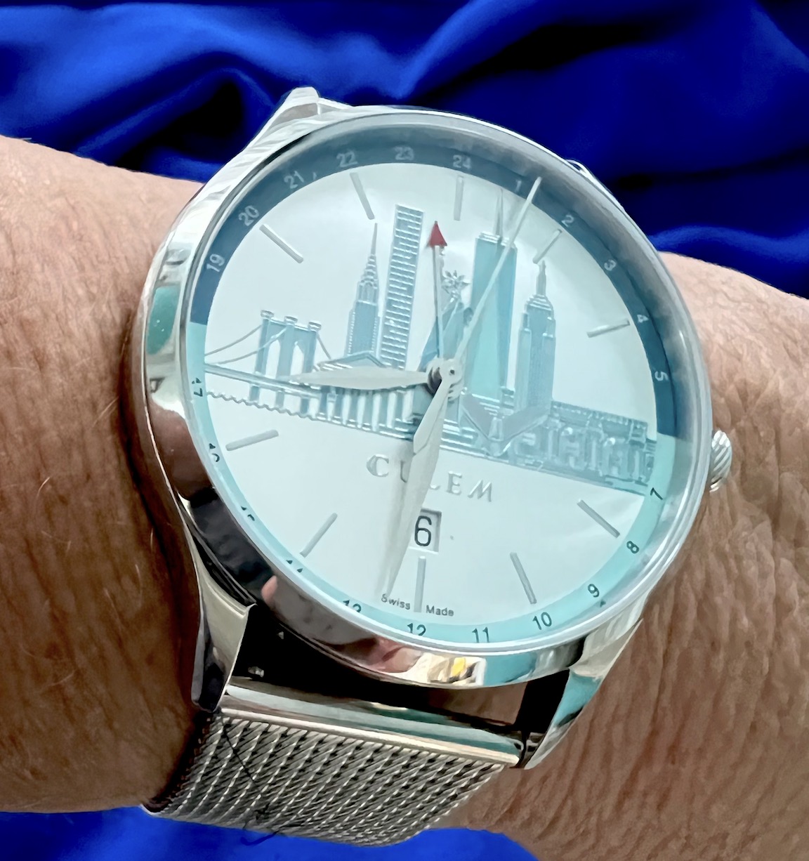 CuleM Skyline GMT New York watch. 