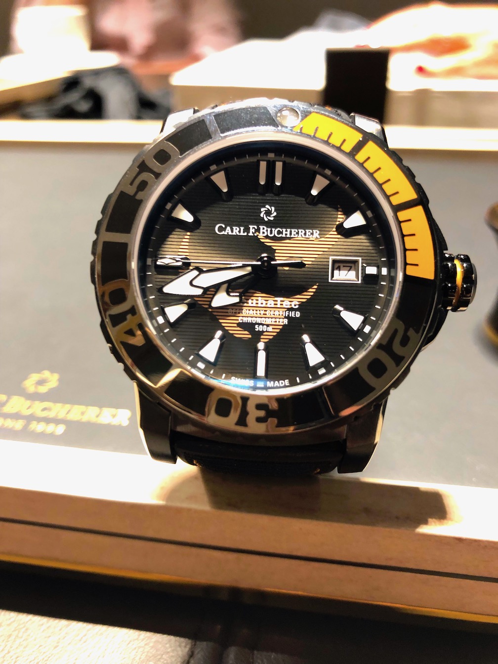 Carl F. Bucherer Patravi Scubatec Black Manta watch is the newest in the series 