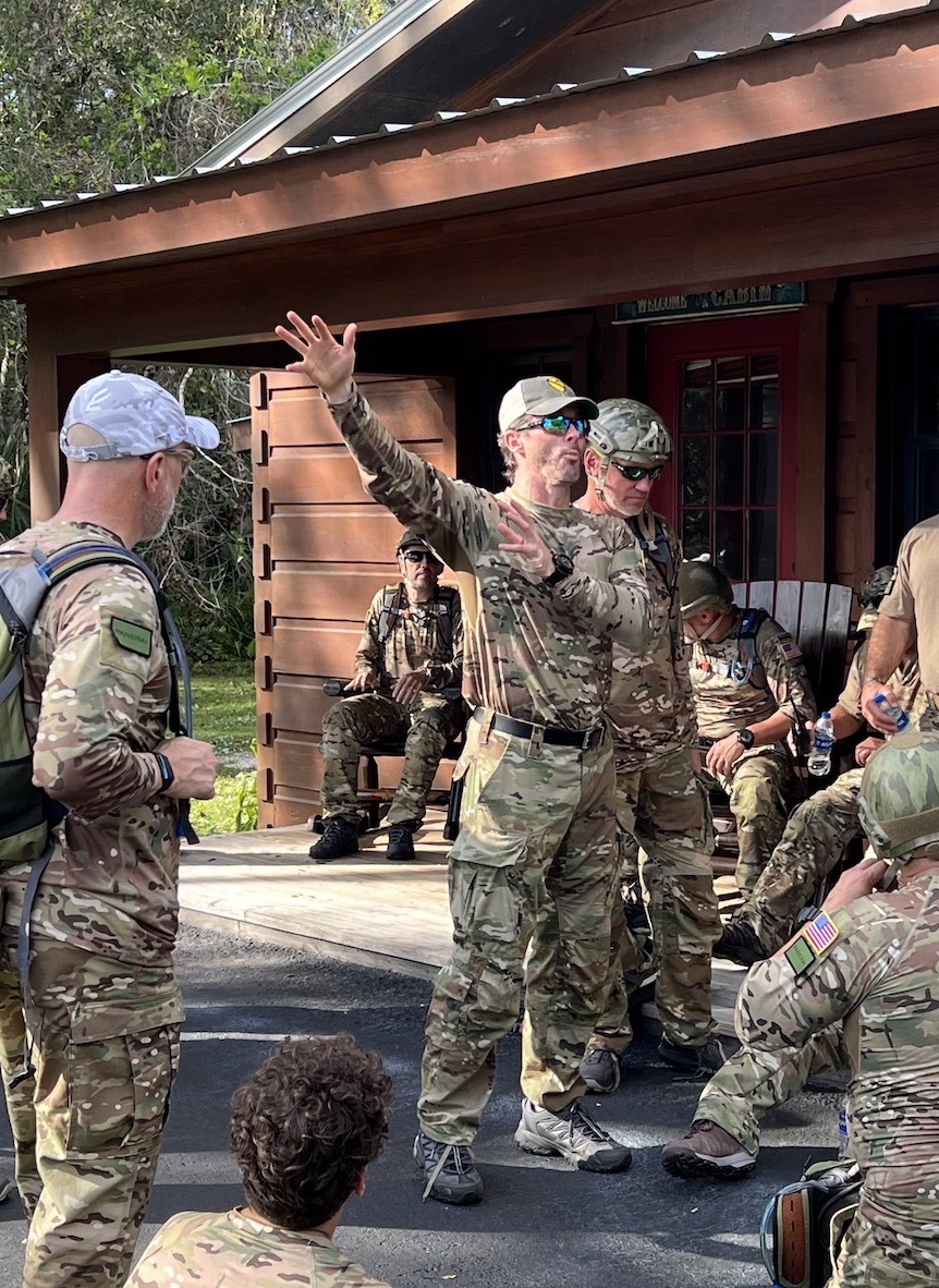 Planning an extraction route at the Panerai Special Operations Xperience.