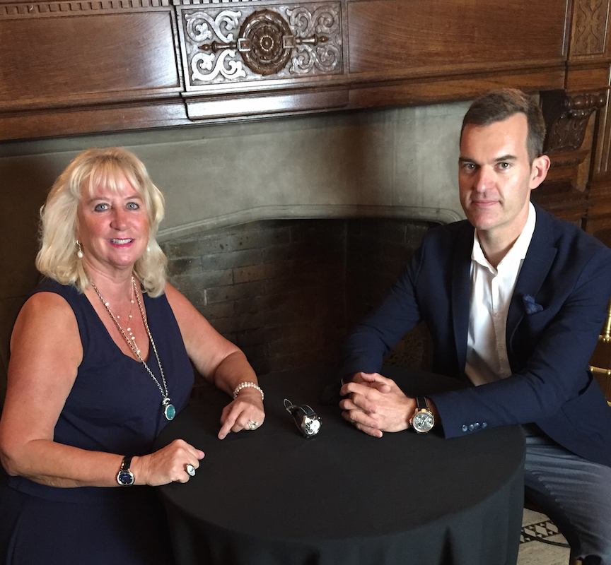 Roberta Naas, founder, ATimelyPerspective.com and Claude Greisler, Director, Armin Strom.