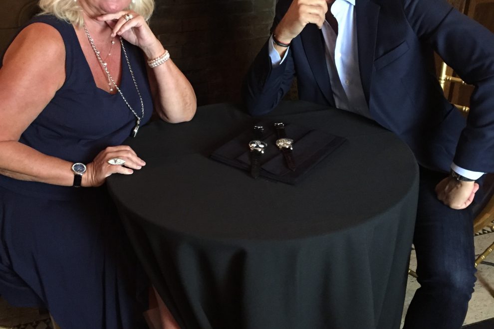 IMG_2809 Video Interview, ATimelyPerspective's Roberta Naas talks with MB&F's Charris Yadigaroglou about the Legacy Machine Split Escapement and more.