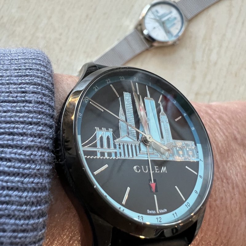 CuleM Skyline GMT New York watch.