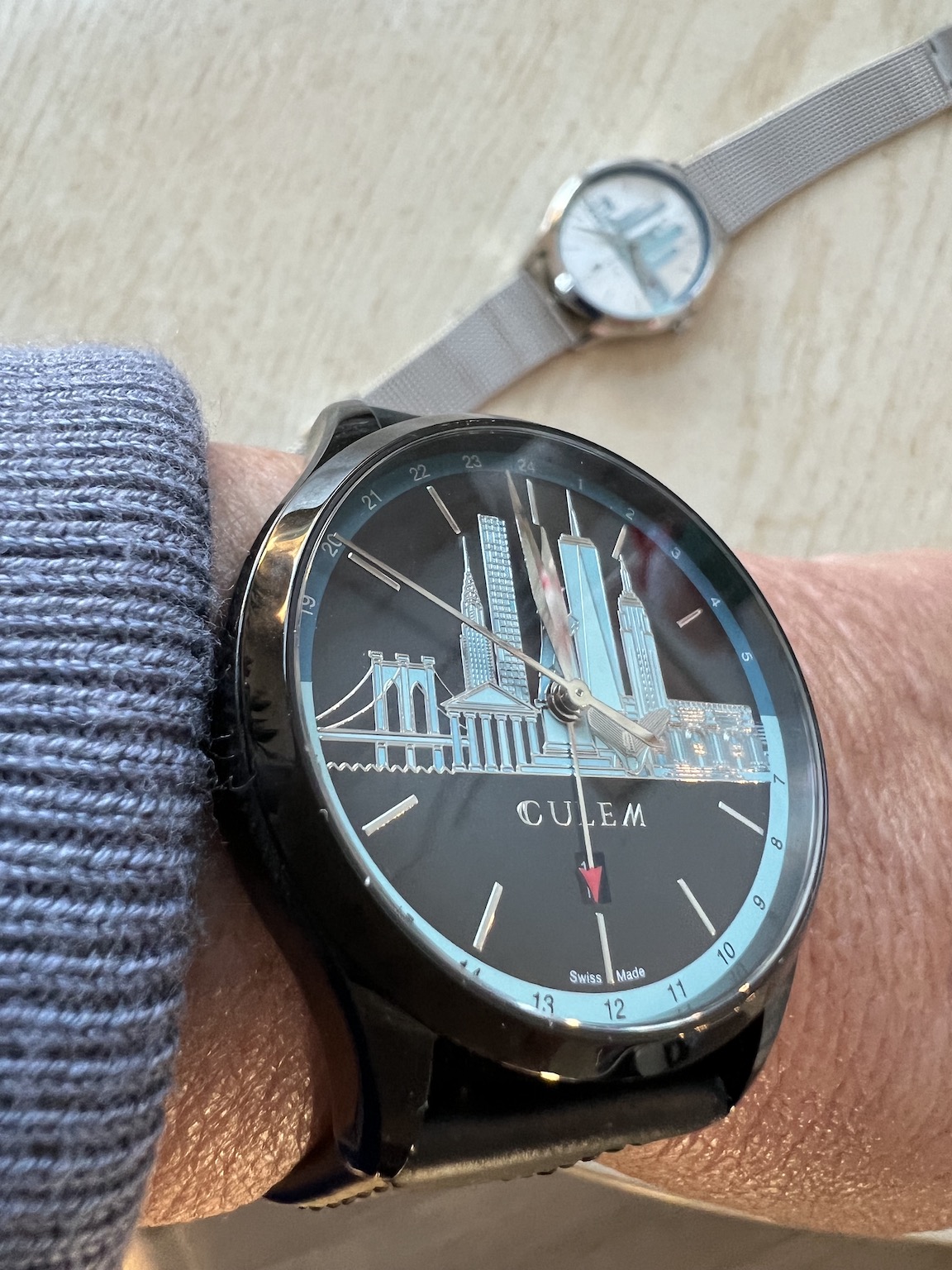 CuleM Skyline GMT New York watch. 