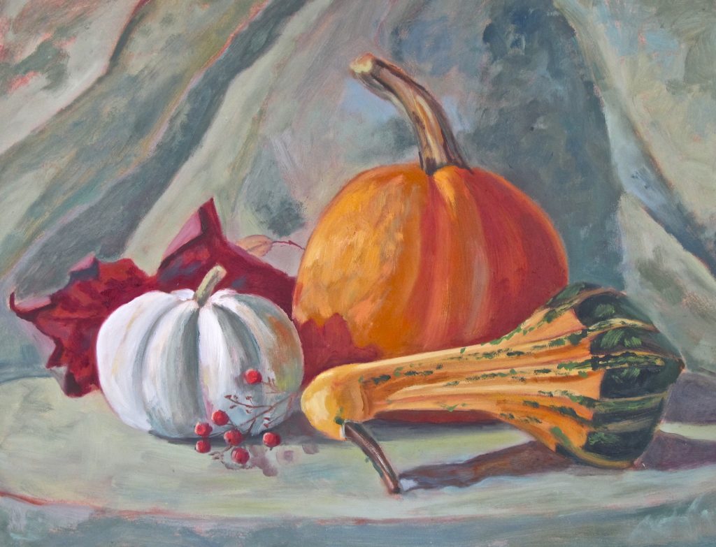 pumpkin painting by Deb O'Rourke, www.deborourke.com
