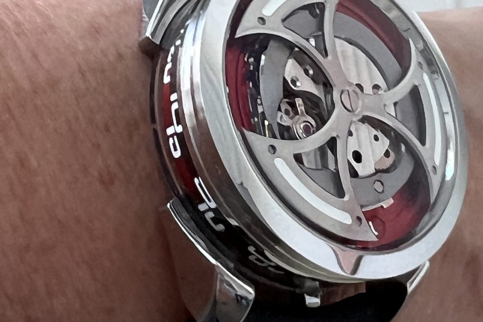 M.A.D. 1 Red watch designed by Max Busser of MB&F M.A.D. 1 Red watch designed by Max Busser of MB&F