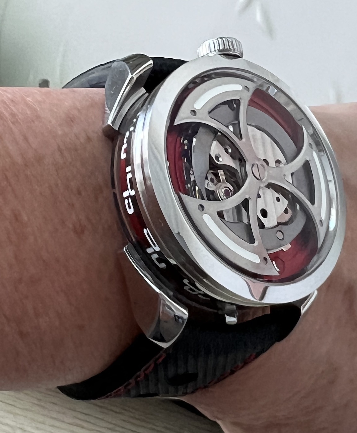 M.A.D. 1 Red watch designed by Max Busser of MB&F