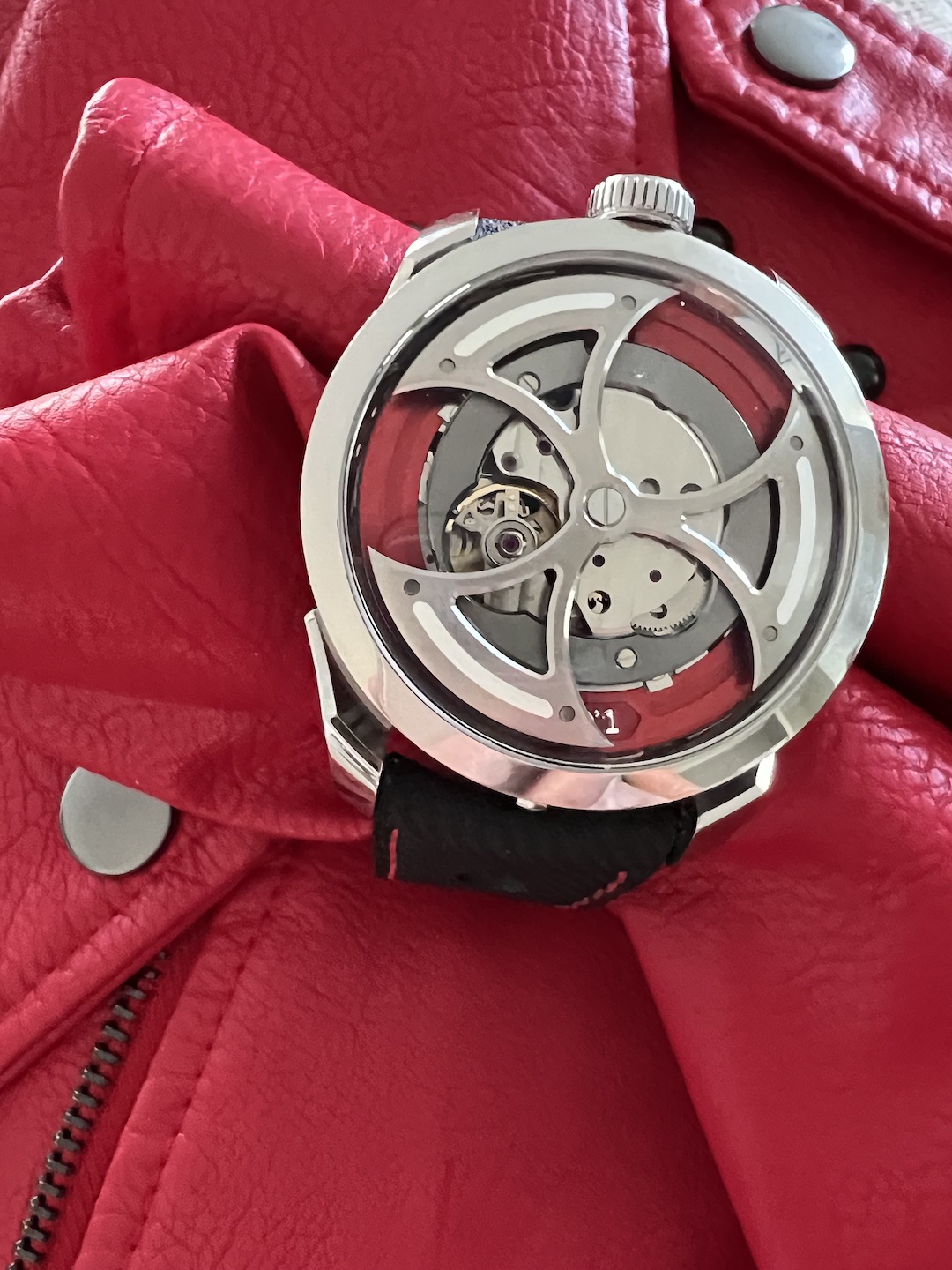 M.A.D. 1 Red watch designed by Max Busser of MB&F