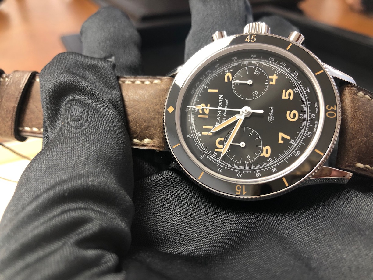 Blancpain's newest Air Command Flyback. 
