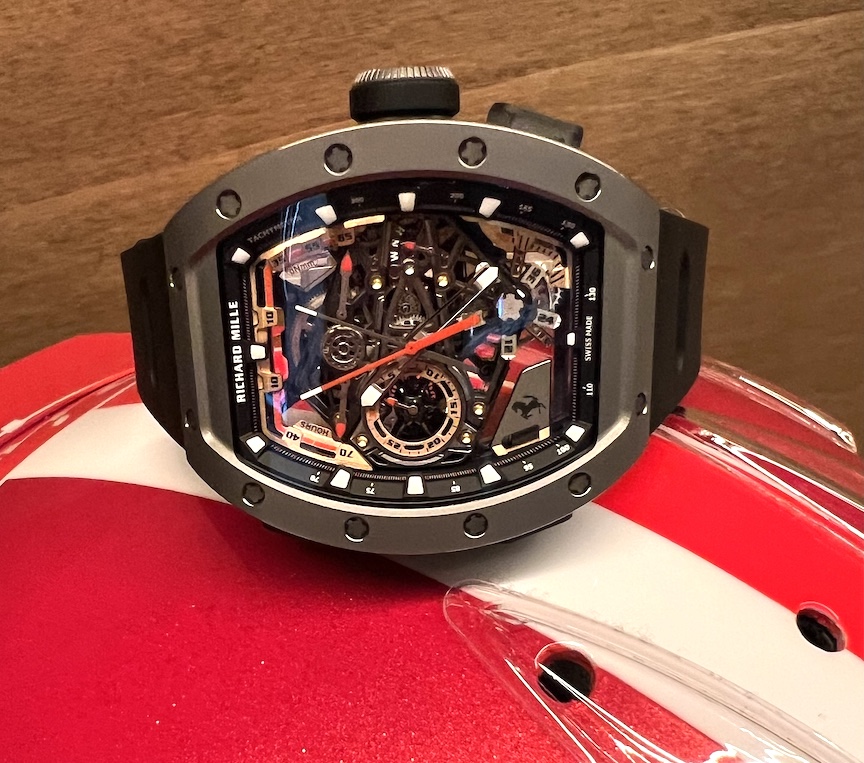 Richard Mille RM 43-01 Tourbillon Split-Seconds Chronograph Ferrari Titanium.