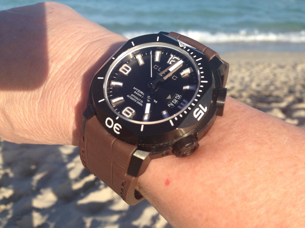 Clerc Hydroscaph H-1 in black DLC steel (photo:R.Naas) 