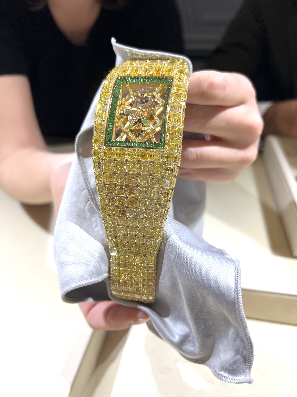 Jacob & Co. Billionaire Timeless Treasure Yellow Diamond watch. 