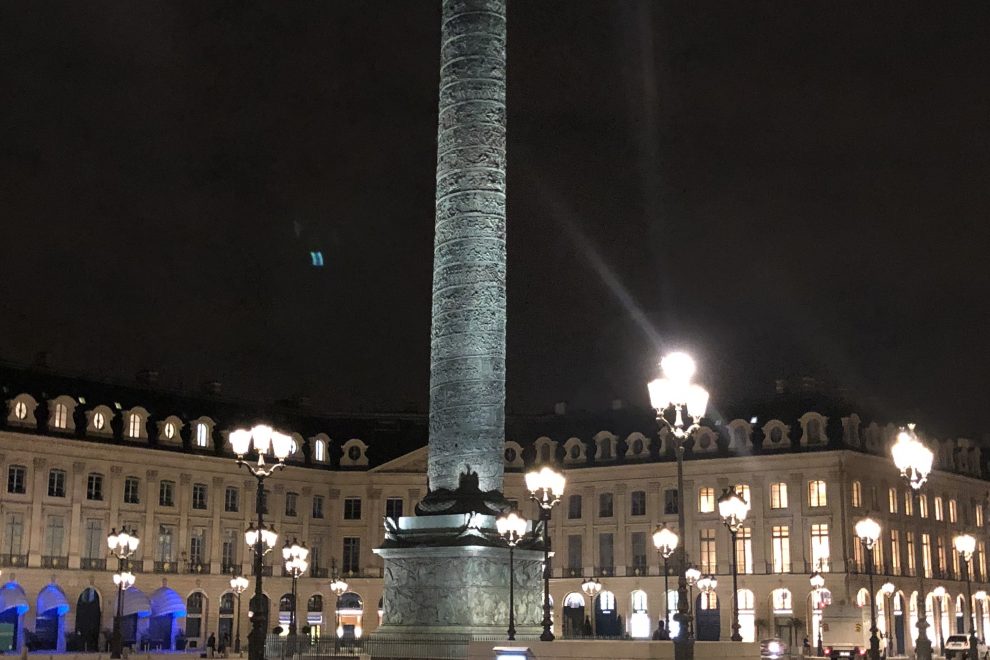 IMG_5439 The Zenith corner store sits right on Place Vendome in Paris, with a view of the famed Column.