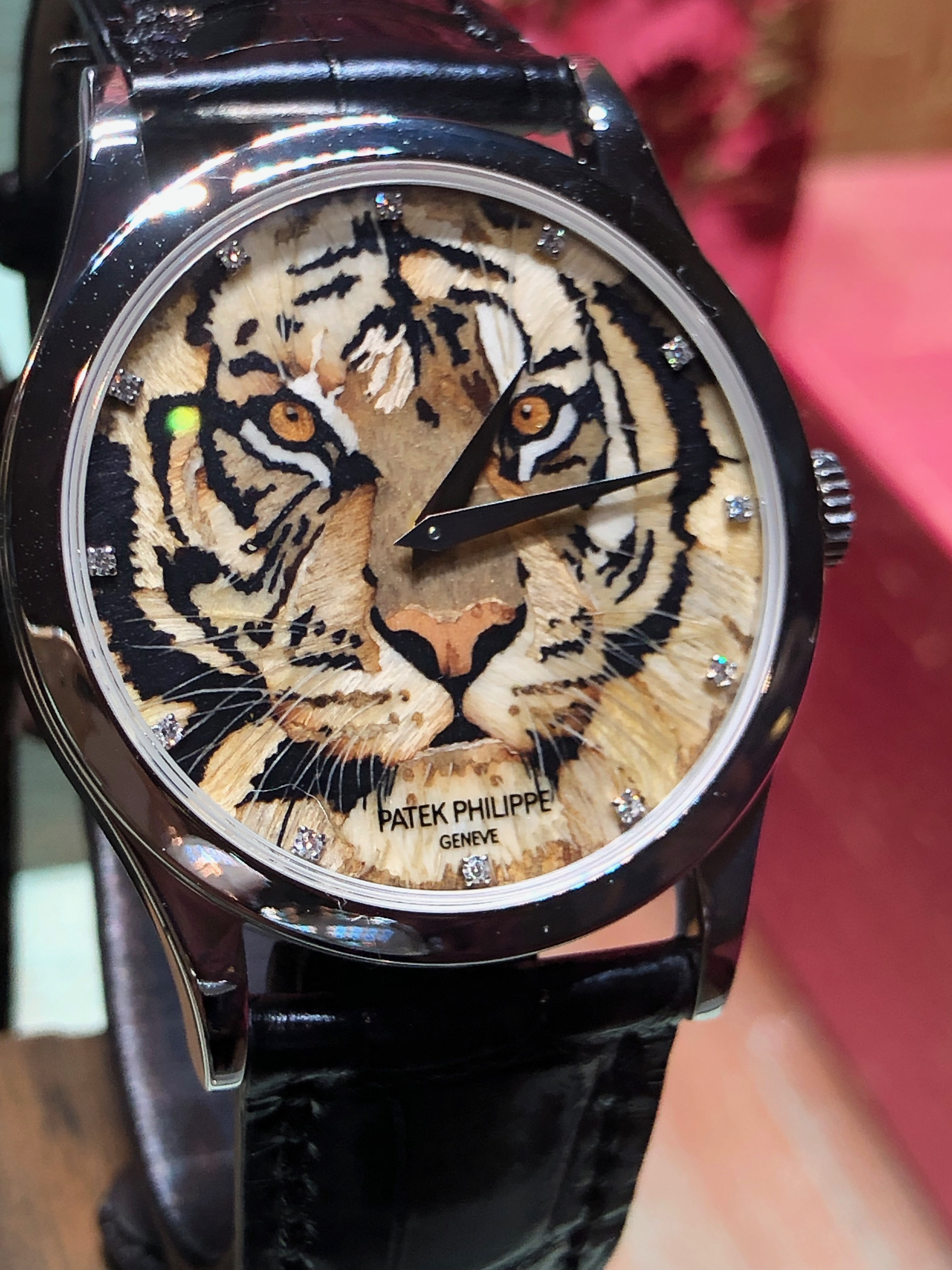 Patek Philippe Rare Handcrafts wood marquetry watch