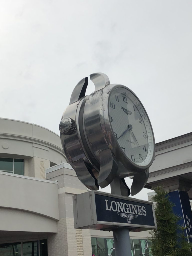 More than a dozen Longines clocks keep time at Churchill Downs.
