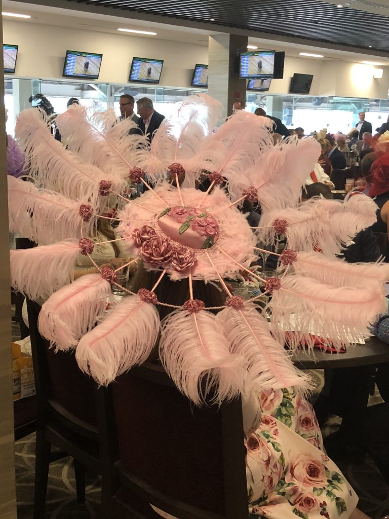 Hats at the Kentucky Derby: the bigger, the better. 